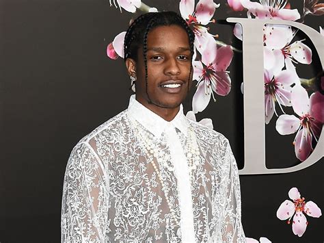 dior white translucent shirt asap rocky|A$AP Rocky Pulls Off a Lacy Sheer Shirt at the Dior Men’s Show.